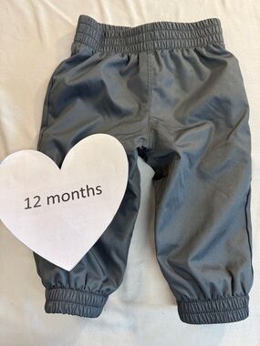 Gusti - Grey Elastic Waist waterproof rain/wind Pants